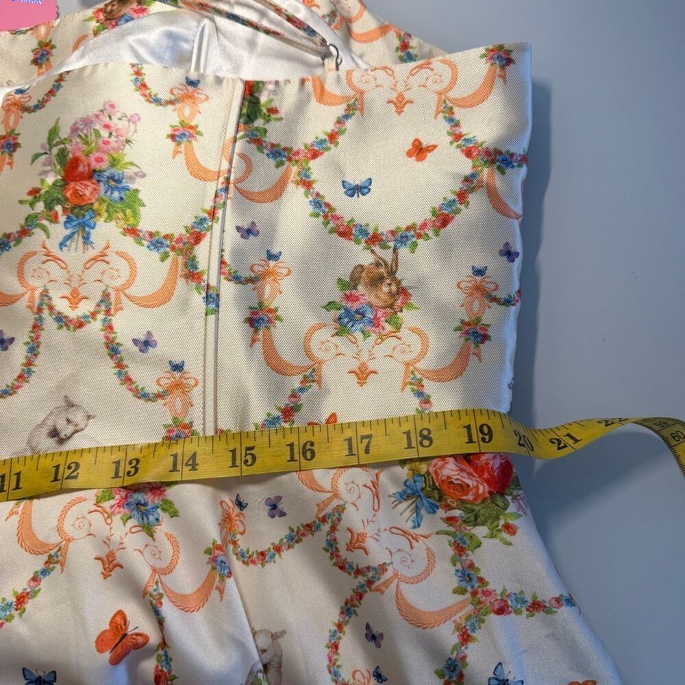 Sugar Thrillz Lush Opulence Renaissance Print Butterfly Corset Dress Size 2X NWT - Picture 11 of 12